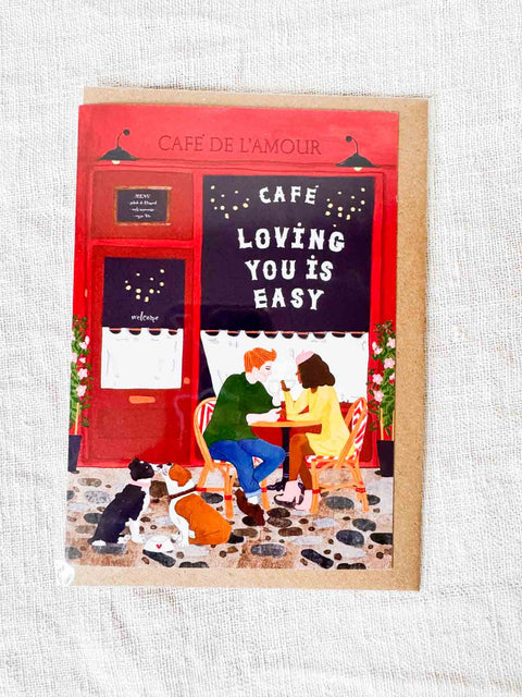 Carte Café loving you