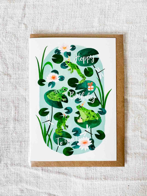 Carte Birthday Frogs