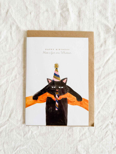 Carte - Whatever Cat Birthday
