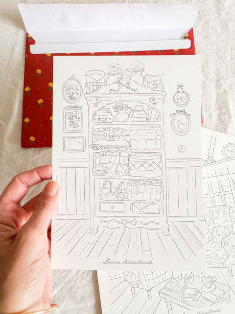 Cartes à peindre - Laura Pasquet