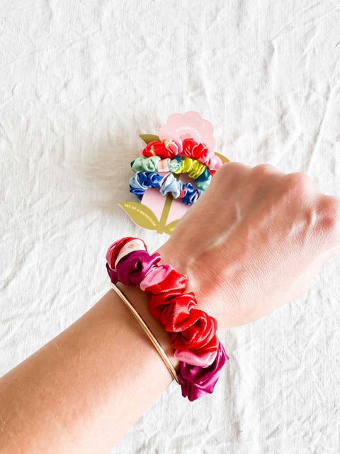 Lot de 4 chouchous en satin