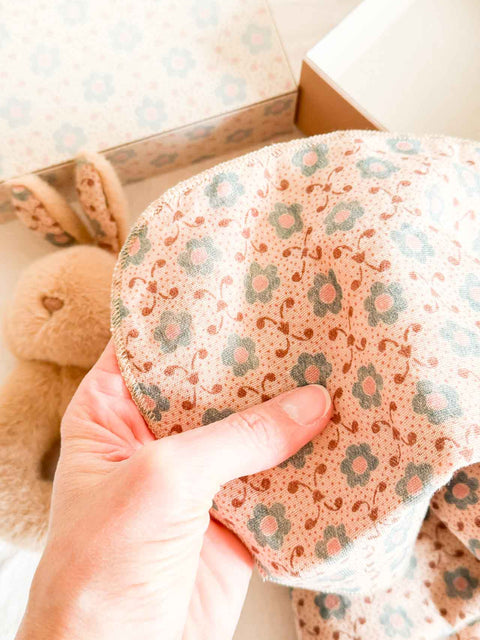 Coffret hochet lapin - Crème