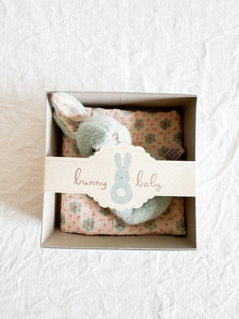 Coffret Hochet Lapin Bleu