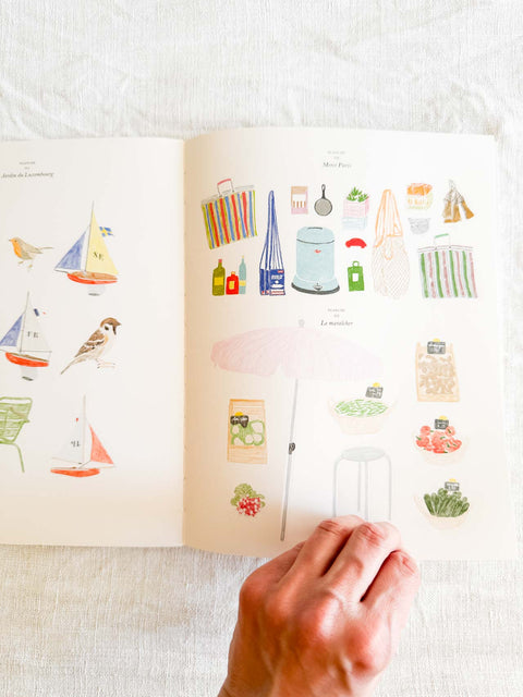 Carnet Coloriage et stickers Paris