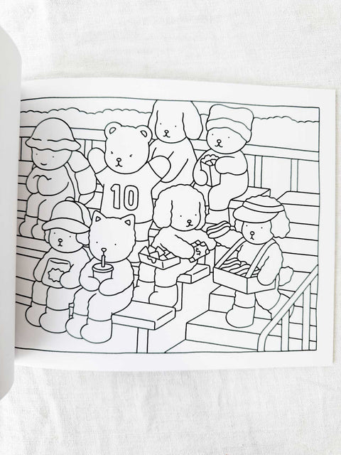 Livre de coloriage Au travail