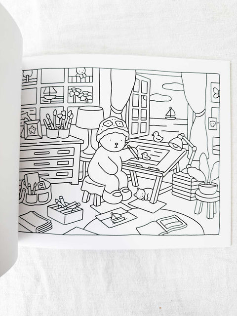 Livre de coloriage Au travail