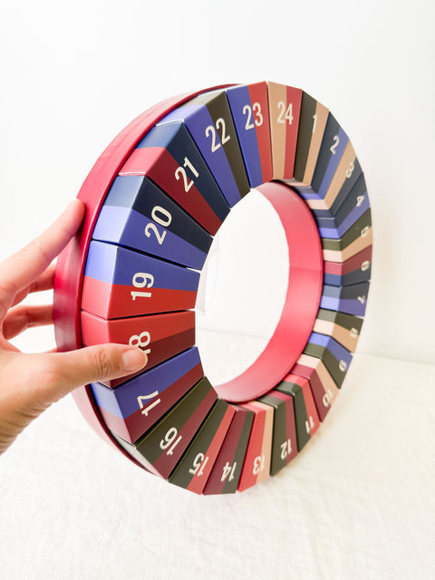 Couronne Calendrier de l'avent à remplir