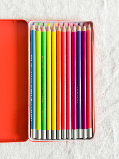 Crayons couleurs Néon