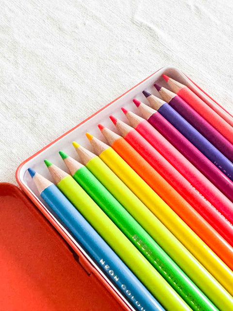 Crayons couleurs Néon