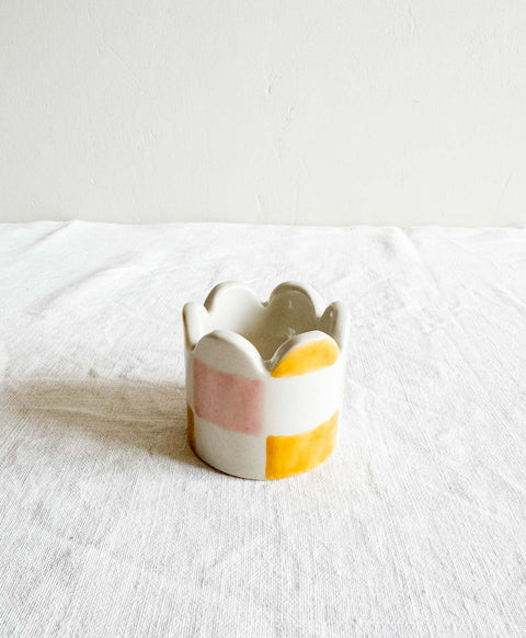 Ensemble coquetier Carreaux