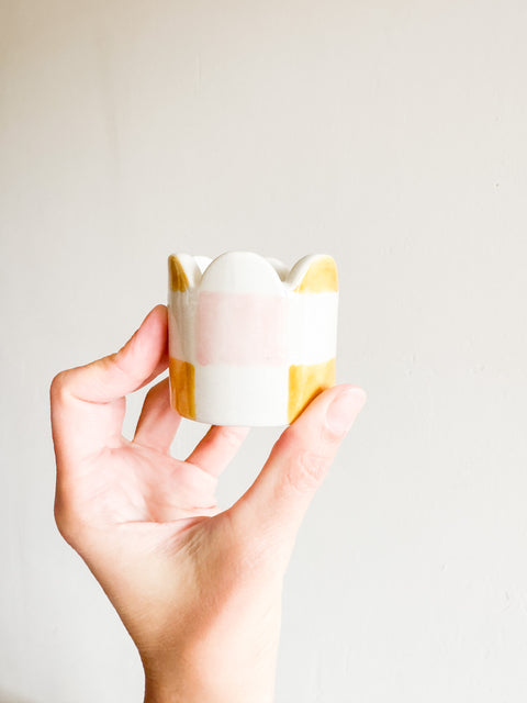 Ensemble coquetier Carreaux