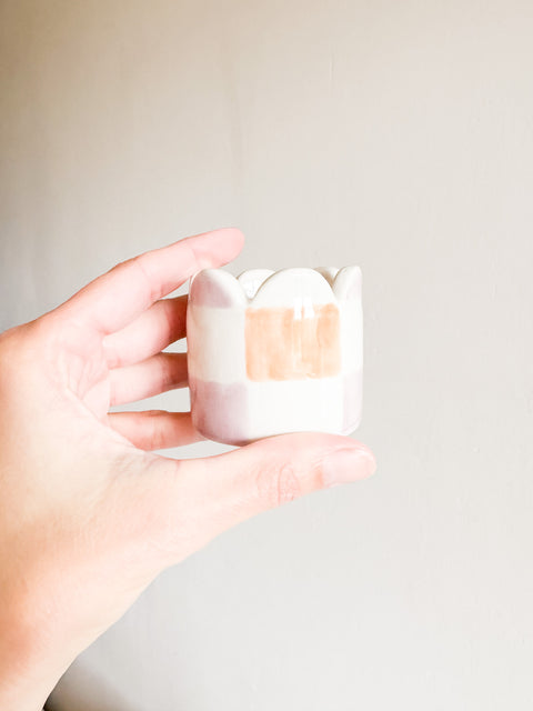 Ensemble coquetier Carreaux