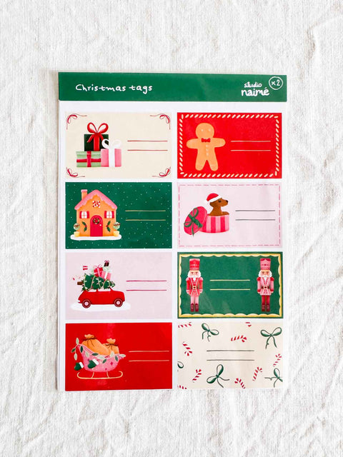 Étiquettes cadeaux Noël  1