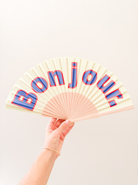Eventail Bonjour