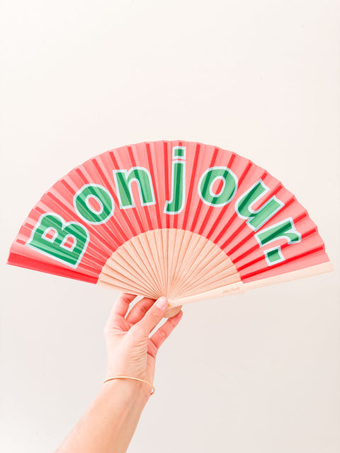 Eventail Bonjour