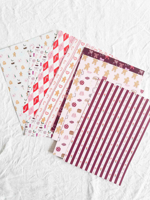 Feuilles scrapbook Noël