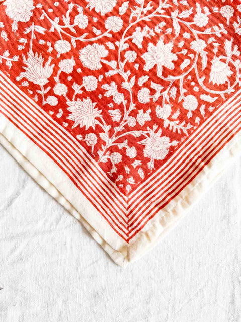 Foulard - Anjali Rouge brique