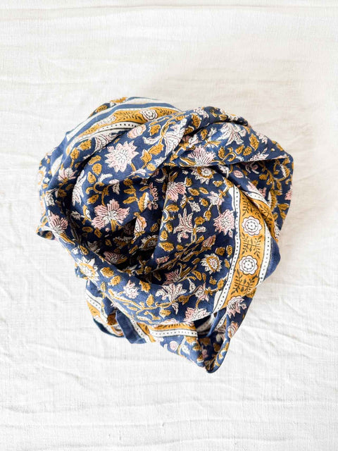 Foulard Azur indigo GM