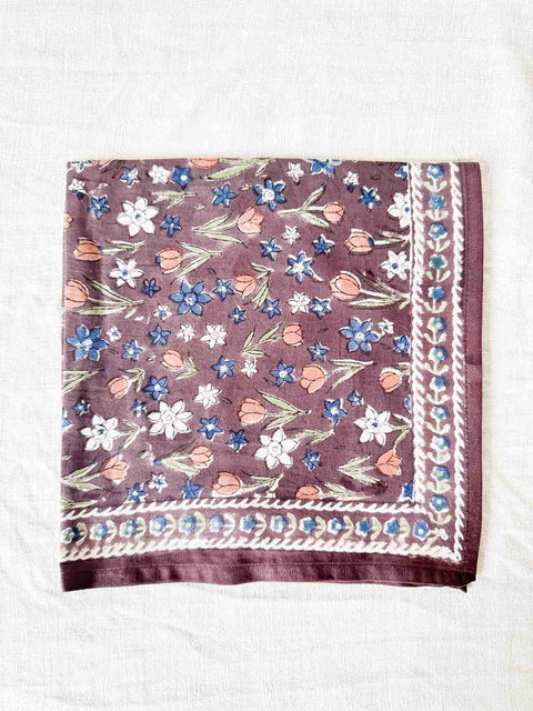 Foulard Bombay Aubergine