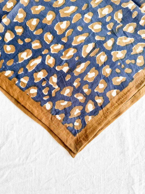 Foulard Léopard Navy