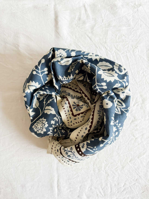 Foulard Bleu orage indiennes