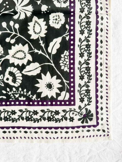 Foulard Small indiennes - Kaki