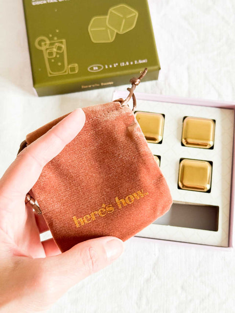 Glaçons à cocktails Gold x4 PM