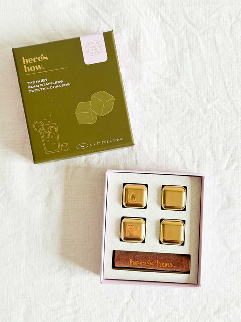 Glaçons à cocktails Gold x4 PM