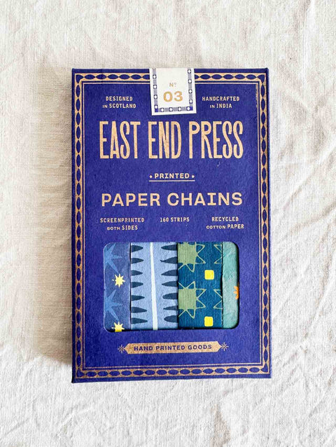 Guirlande - Chaine papier Bleu