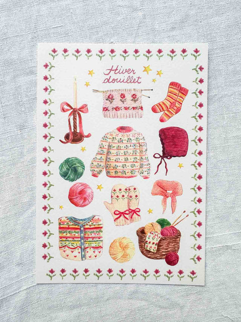 Illustration Hiver douillet