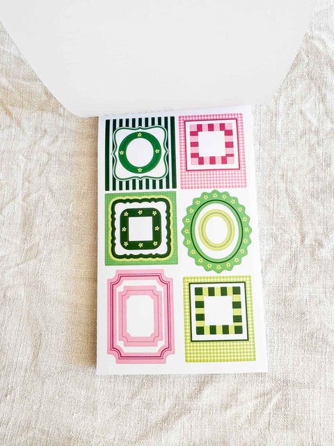 Junk journal Stickers book In the garden