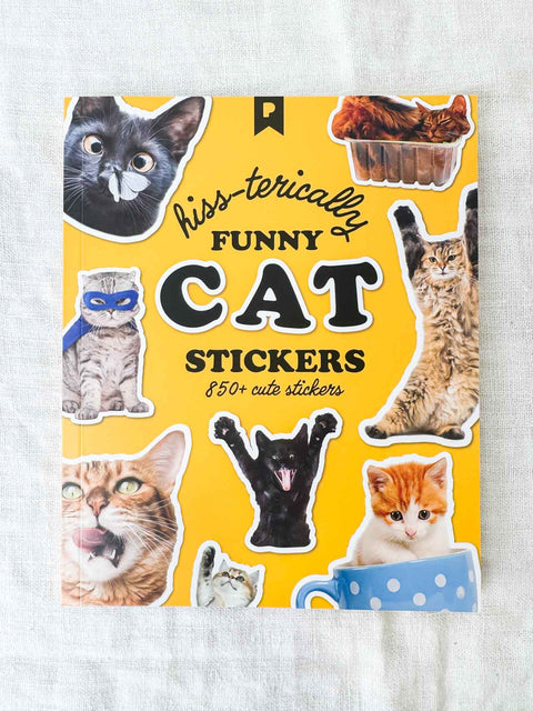 Livre stickers Funny cat