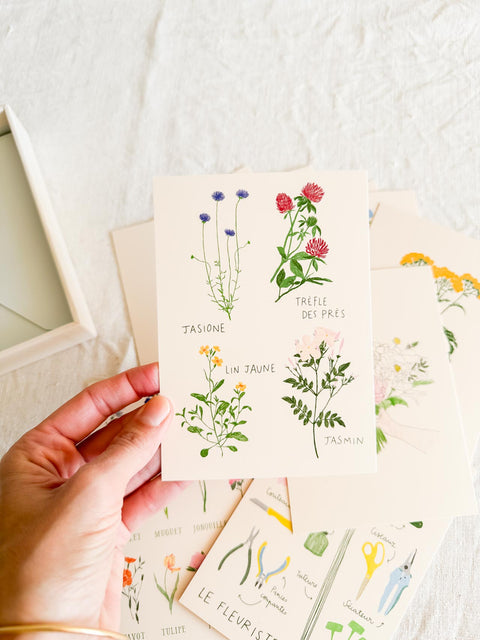 Lot de 10 cartes postales Zoe de las cases