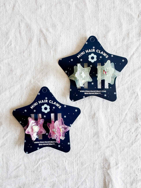 Lot de 2 Mini pinces Stars