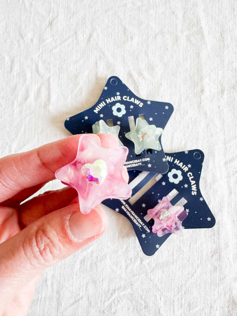 Lot de 2 Mini pinces Stars