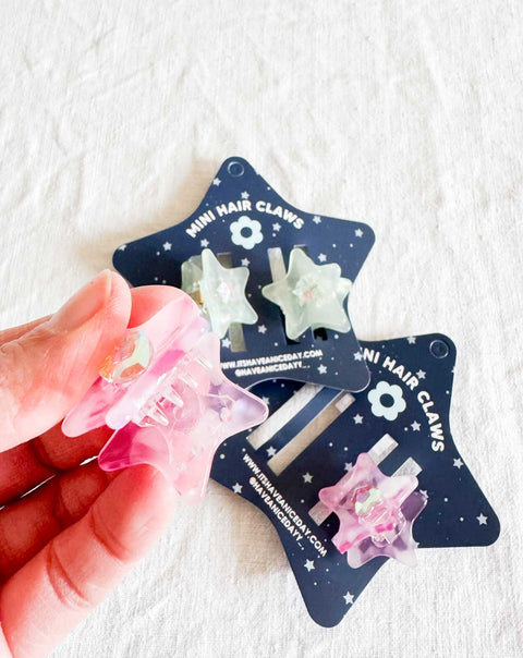 Lot de 2 Mini pinces Stars