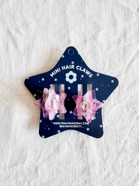 Lot de 2 Mini pinces Stars