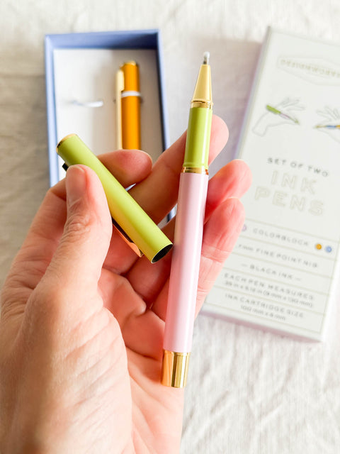 Lot 2 stylos - Lilac & Cornflower