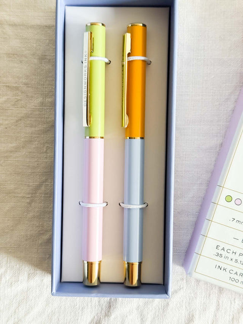 Lot 2 stylos - Lilac & Cornflower