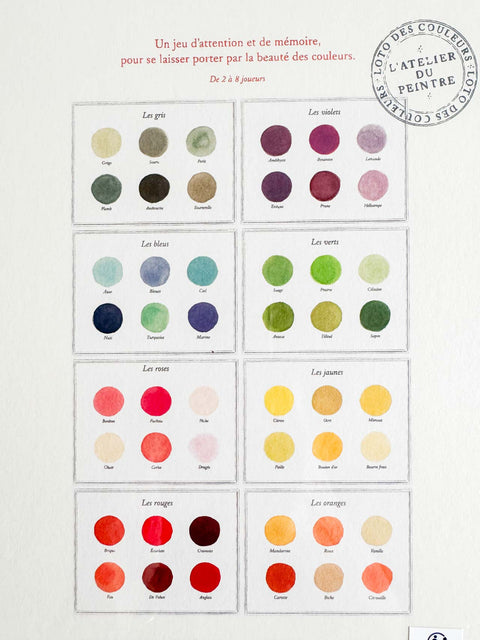 L'Atelier du peintre - Loto des couleurs