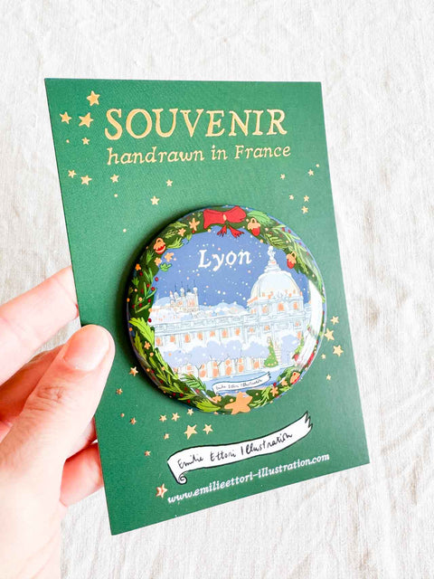 Magnet Hôtel dieu sous la neige