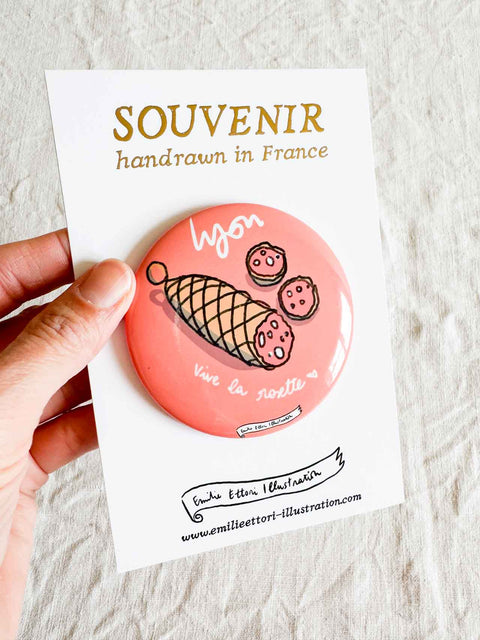 Magnet Vive la rosette