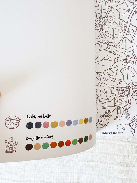 Les petites maisons des grenouilles à colorier