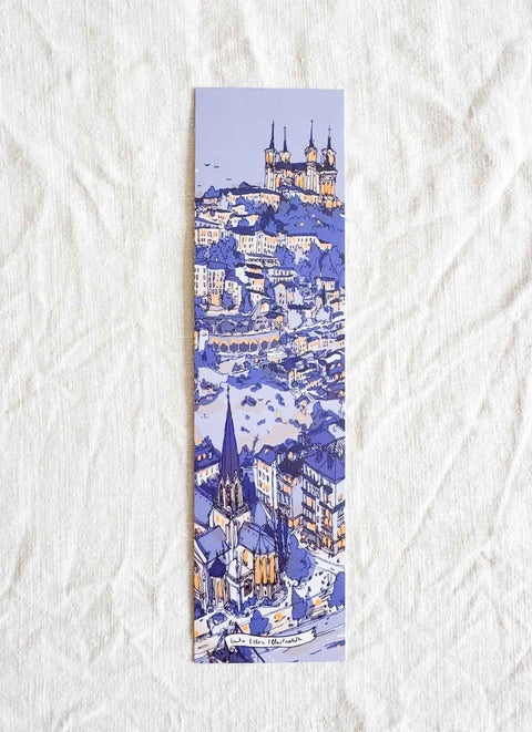 Marque page - Lyon sous la neige