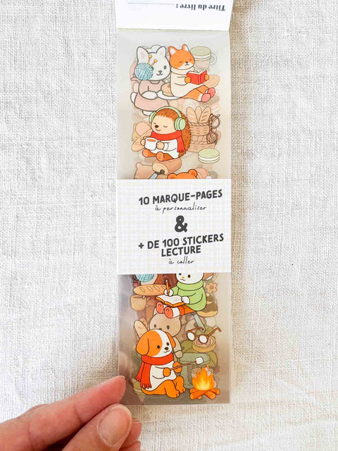 Mes marque pages stickers Cosy