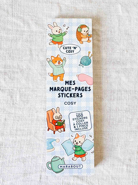 Mes marque pages stickers Cosy