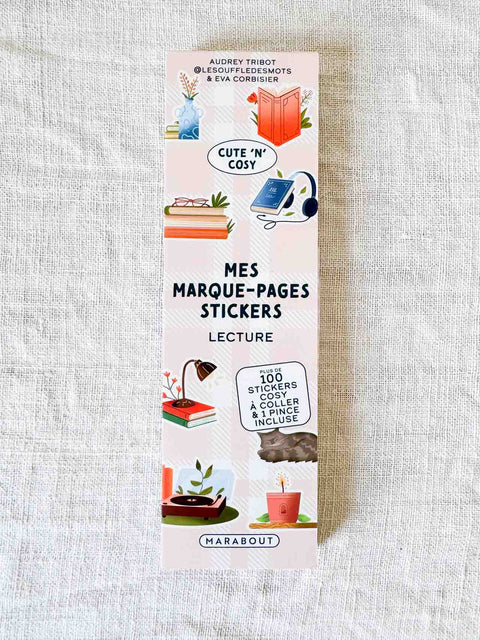 Mes marque pages stickers Lecture
