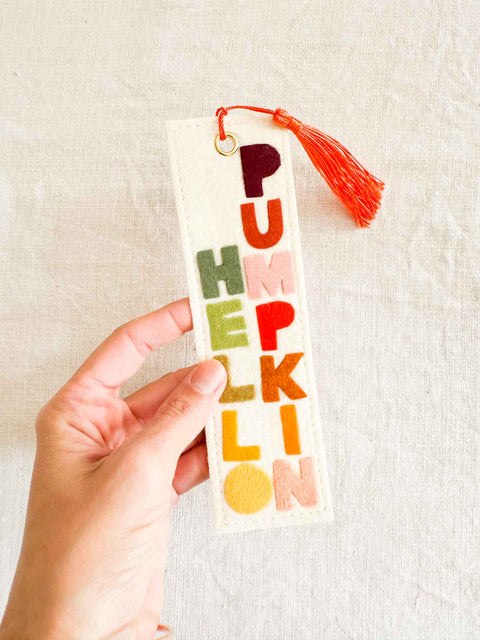 Marque page Feutrine - Hello Pumpkin