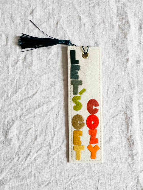 Marque page Feutrine - Let's get cozy