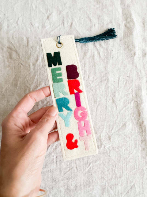 Marque page Feutrine Merry & bright  1